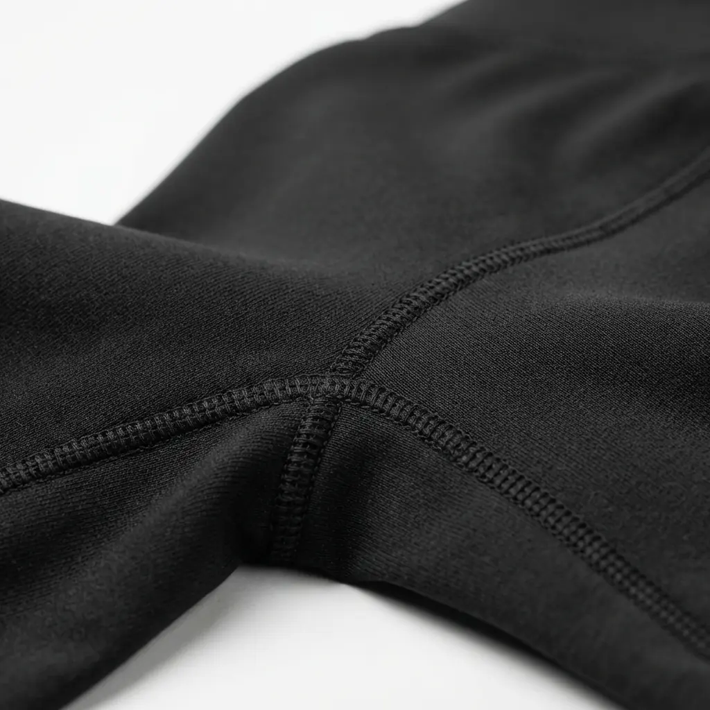 Compression fabric detail for athletic support wear