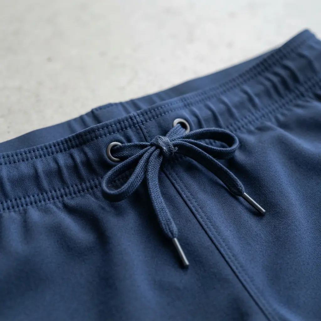 Athletic training waistband fabric detail
